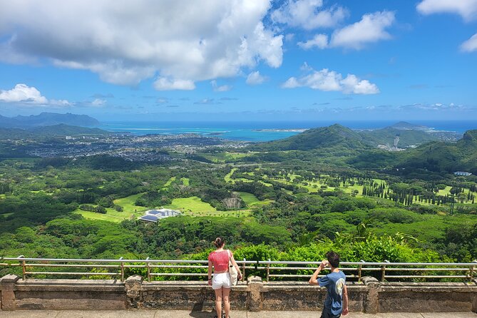 Oahu Fun Circle Island Tour With Pickup - Tropical Farms and Kualoa: hands-on samples and movie-location photo angles