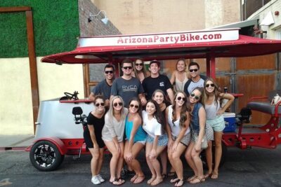 Pedal Bar Crawl of Old Town Scottsdale - Stop-by-stop: Rockbar Inc, Boondocks Patio & Grill, and Patties