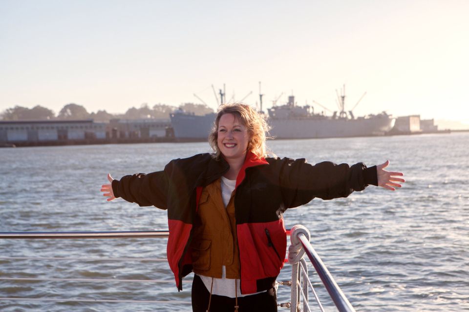 San Francisco Bay Sunset Cruise by Luxury Catamaran - Onboard Comfort: Protected Panoramic Viewing, Plus Open-Air Fun