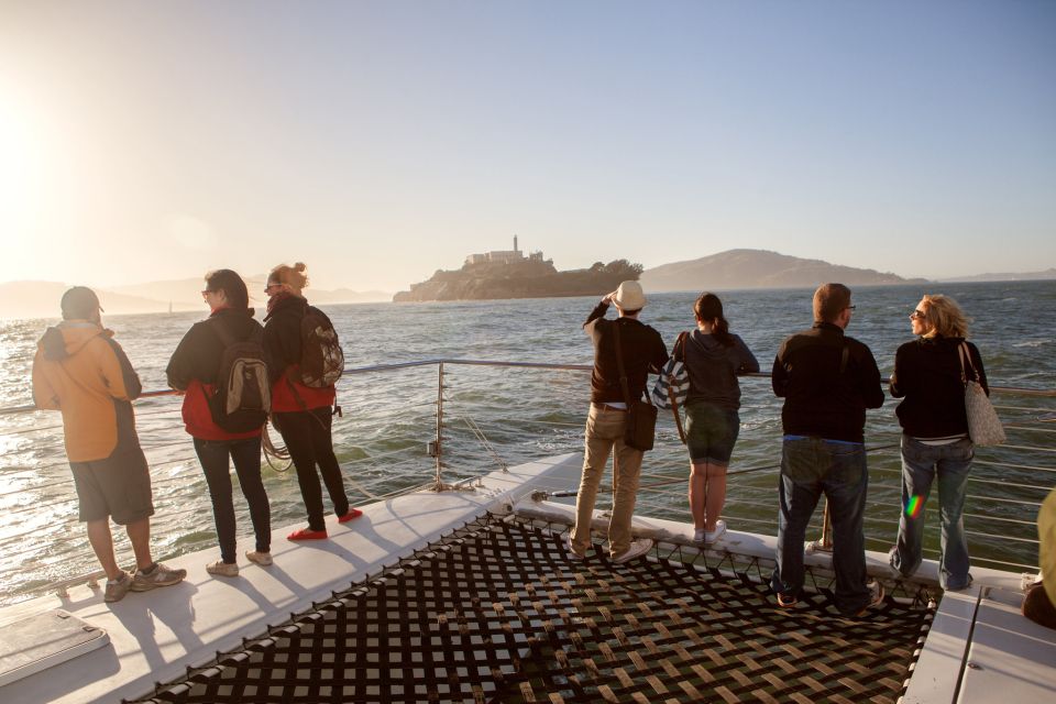 San Francisco Bay Sunset Cruise by Luxury Catamaran - The Route: Alcatraz, Under the Golden Gate Bridge, and Past Sausalito