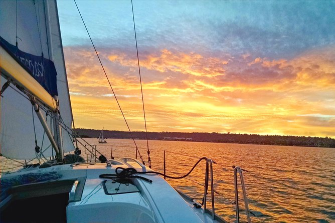 Small-Group San Diego Sunset Sailing Excursion - USS Midway from the waterline (it’s a different kind of wow)