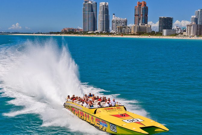 Speedboat Sightseeing Adventure of Miami - Fisher Island, South Point Park, and the Government Cut Sprint