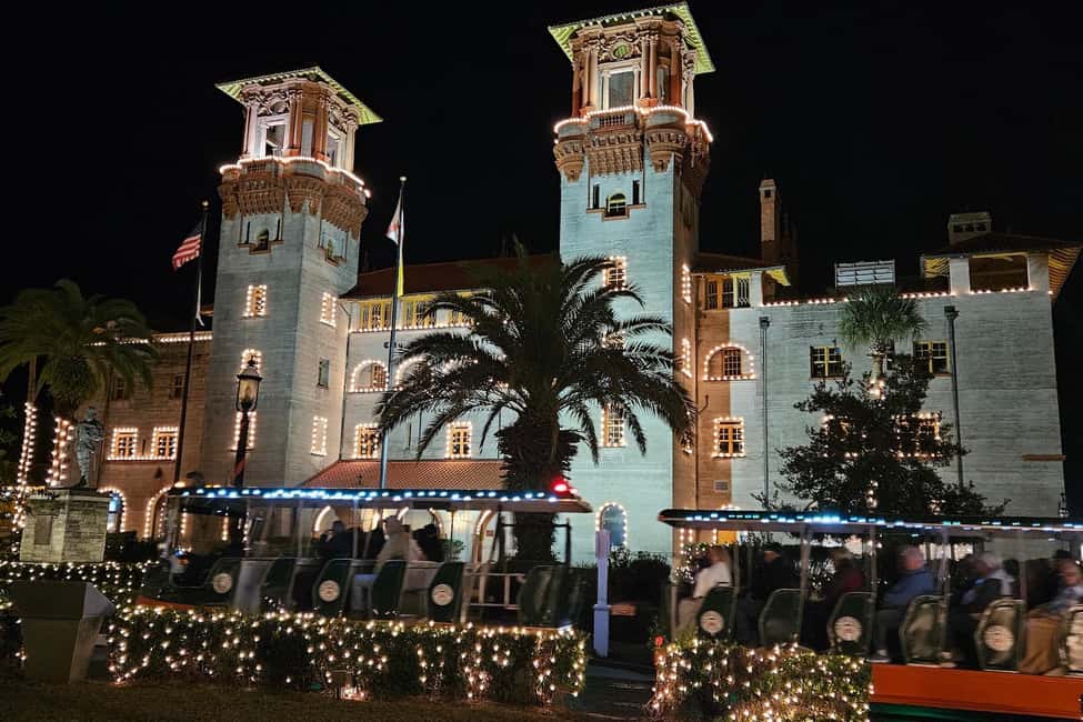 St Augustine: Nights of Lights Trolley Tour - Nights of Lights, but you watch from a calmer spot