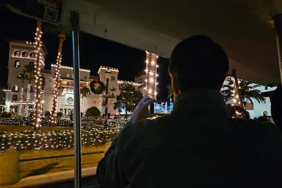 St Augustine: Nights of Lights Trolley Tour - The 40-minute trolley ride: what your evening feels like