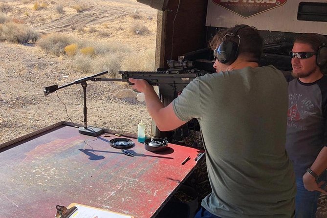 Ultimate Outdoor Shooting Experience in Las Vegas - The outdoor range setup: heated in winter, cooled in summer