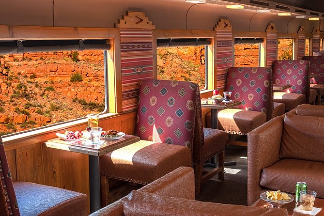 Verde Canyon Railroad Adventure Package - The 3.5-hour flow: lunch first, then toast and appetizers