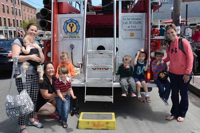 Vintage Fire Truck Sightseeing Tour of Portland Maine - Stop 1: Old Port cobblestones, shops, and where you’ll want to wander