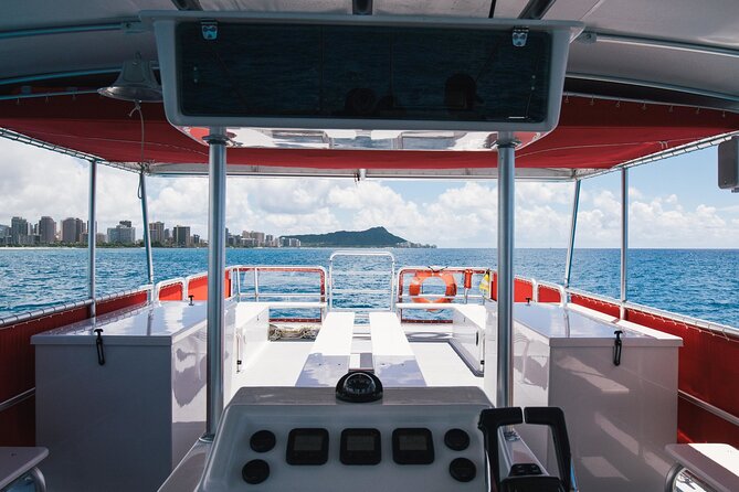 Waikiki Glass Bottom Boat Cruise - Kewalo Basin check-in: Slip F21, the BIG RED SIGN, and finding the dock fast