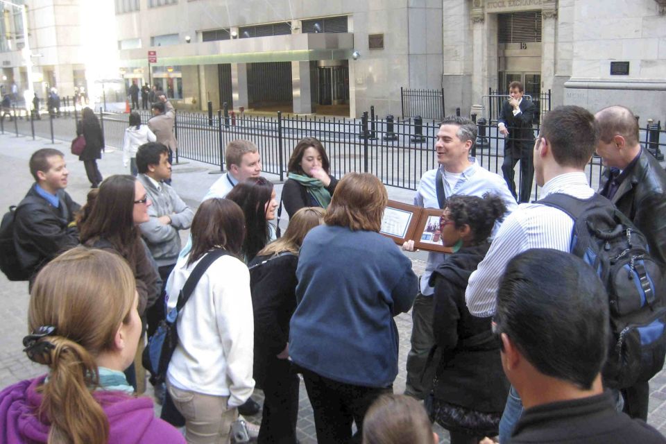 Wall Street Insider Tour with a Finance Professional - NYSE from the sidewalk: the Wall Street stage set