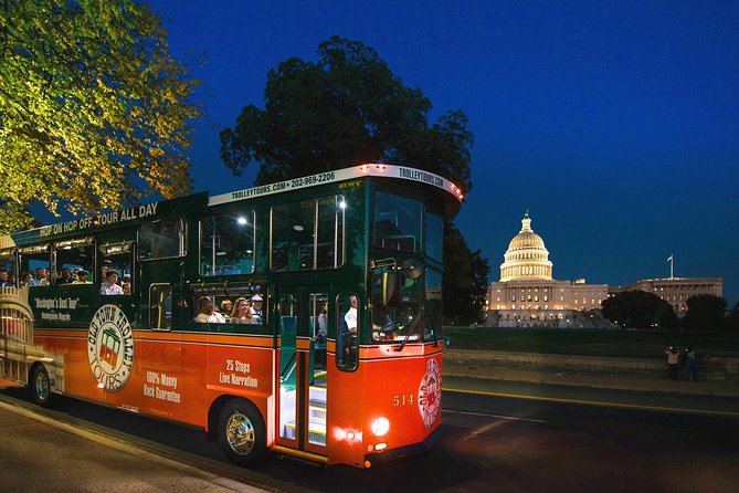 Washington DC Monuments by Moonlight Tour by Trolley - The stops that matter: where you get out and look for yourself