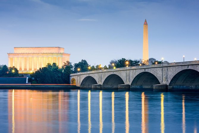 Washington DC Monuments by Moonlight Tour by Trolley - Tidal Basin: the MLK and FDR section that changes the mood